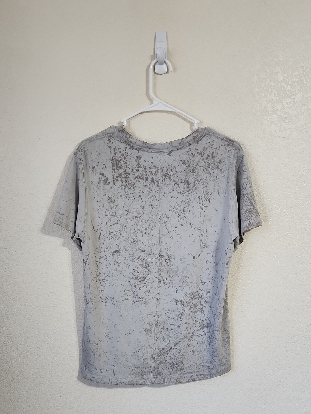 Lululemon All Yours Cotton T-Shirt Cirrus Wash White Opal Raw Linen Rover S/4 - Picture 5 of 8